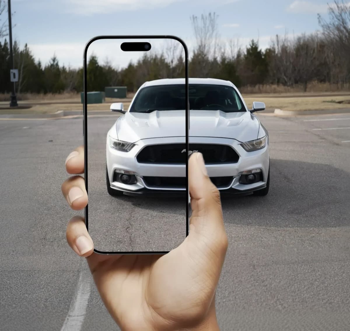 Driver capturing a virtual vehicle inspection on a phone