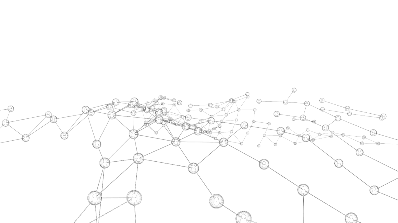 A connected network of people spanning North America